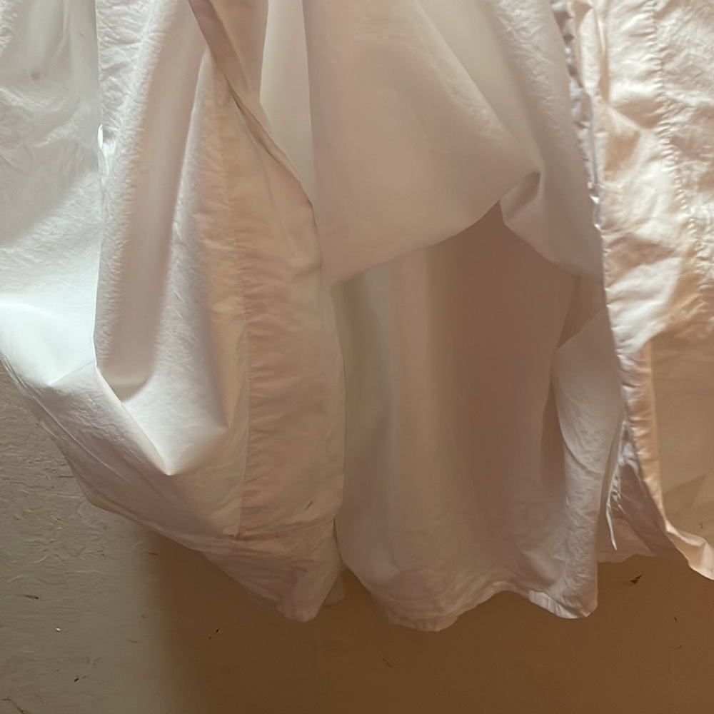 Free People Lilah White Pleated Midi Tube Dress Size Large - Picture 15 of 15